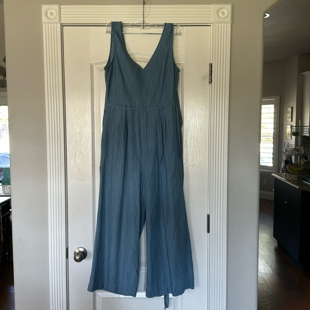 J. Crew Denim Look Jumpsuit